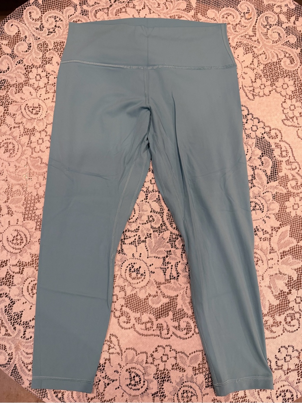 Turquoise High-Waist Active Leggings